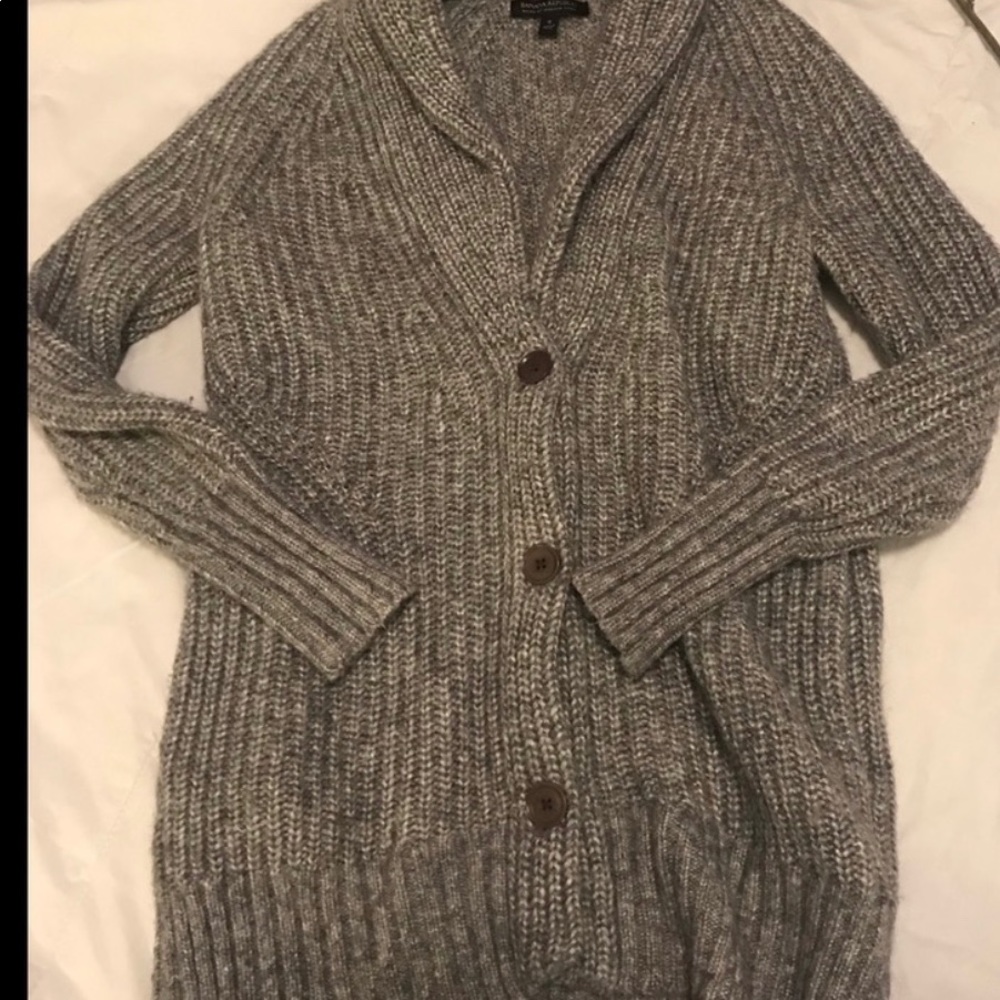 Banana Republic Italian Wool Grandfather Cardigan